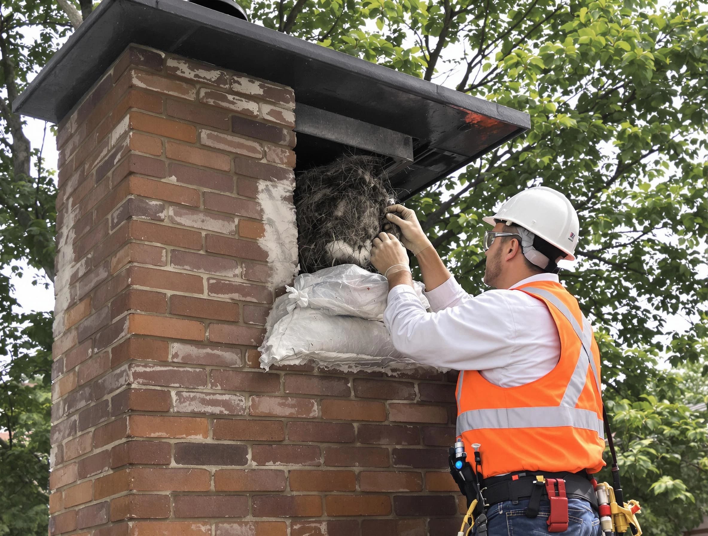 Humane removal of debris and animals by Jefferson Hills Chimney Sweep in Jefferson Hills, PA