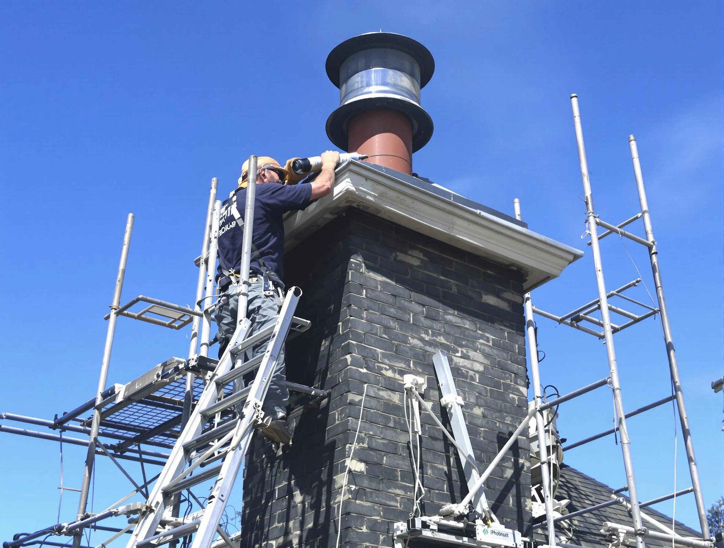 Sturdy chimney crown finished by Jefferson Hills Chimney Sweep in Jefferson Hills, PA