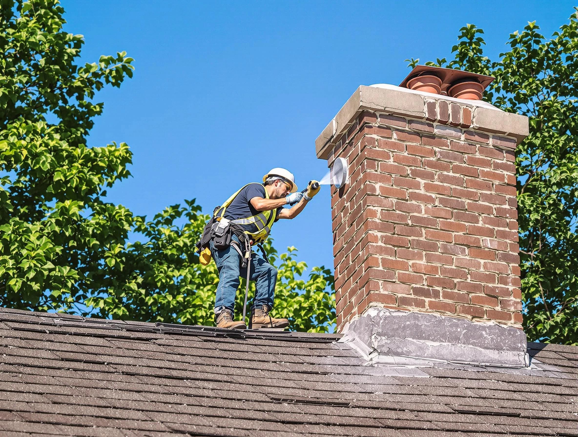 Jefferson Hills Chimney Sweep performing an inspection with advanced tools in Jefferson Hills, PA