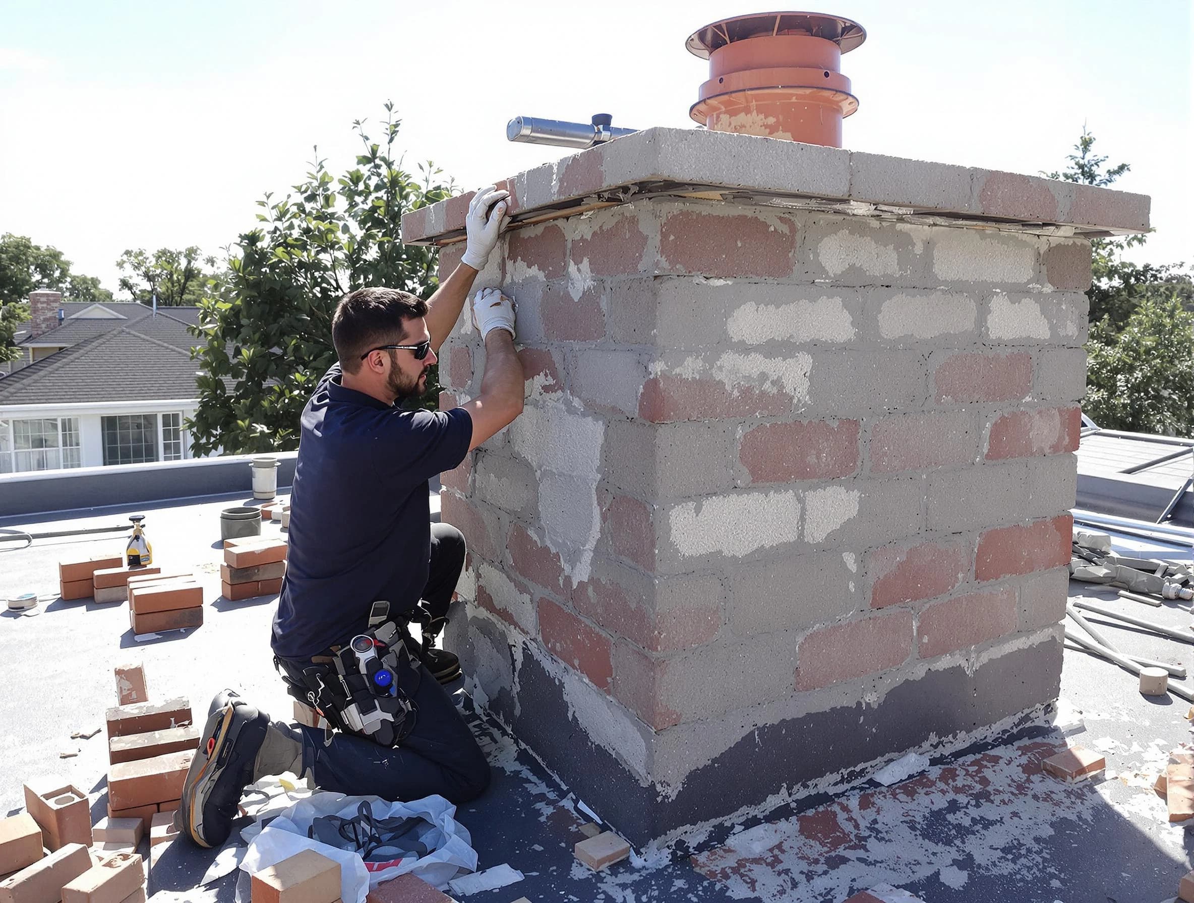 Advanced chimney repair process by Jefferson Hills Chimney Sweep in Jefferson Hills, PA