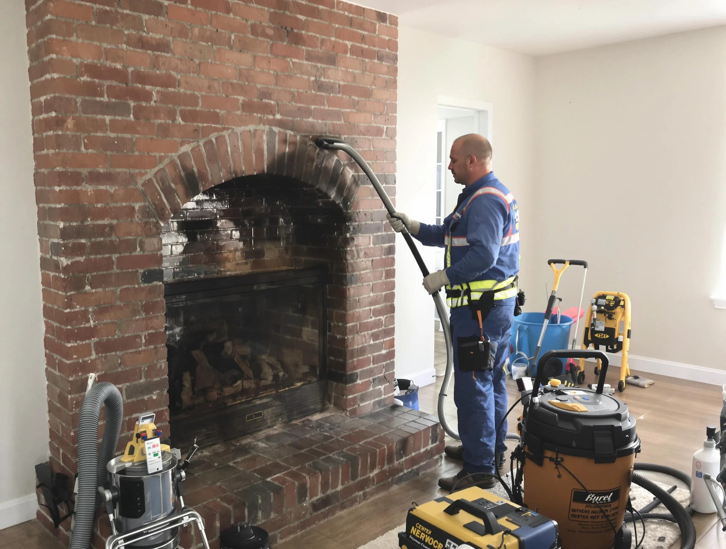 Jefferson Hills Chimney Sweep expert performing detailed chimney sweep in Jefferson Hills, PA