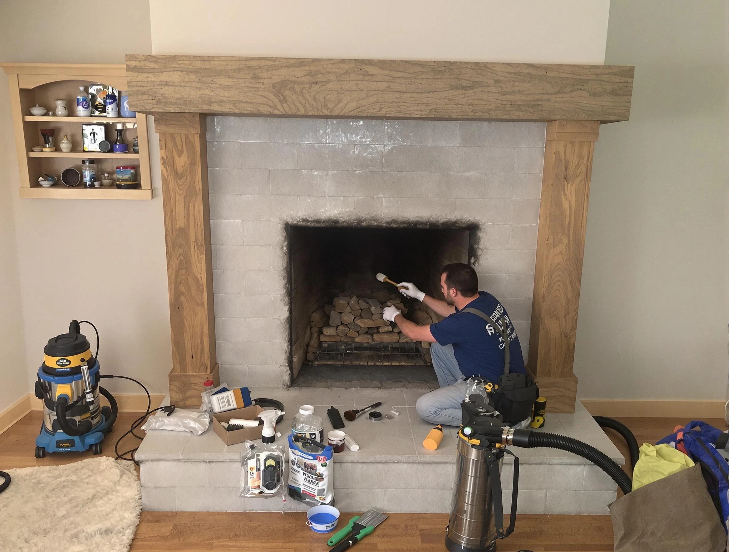 Detailed creosote removal process by Jefferson Hills Chimney Sweep in Jefferson Hills, PA