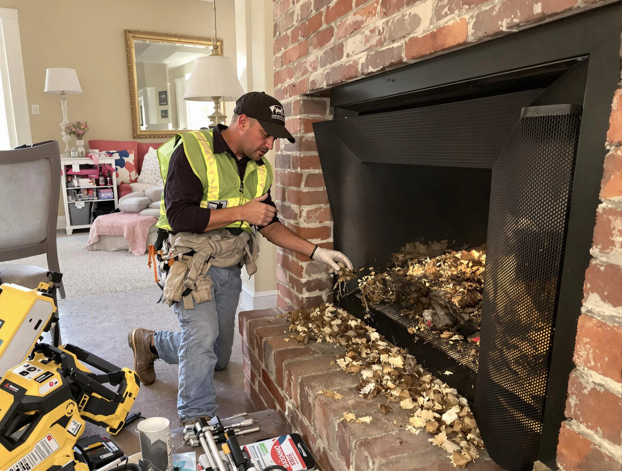 Safe screening installation by Jefferson Hills Chimney Sweep in Jefferson Hills, PA