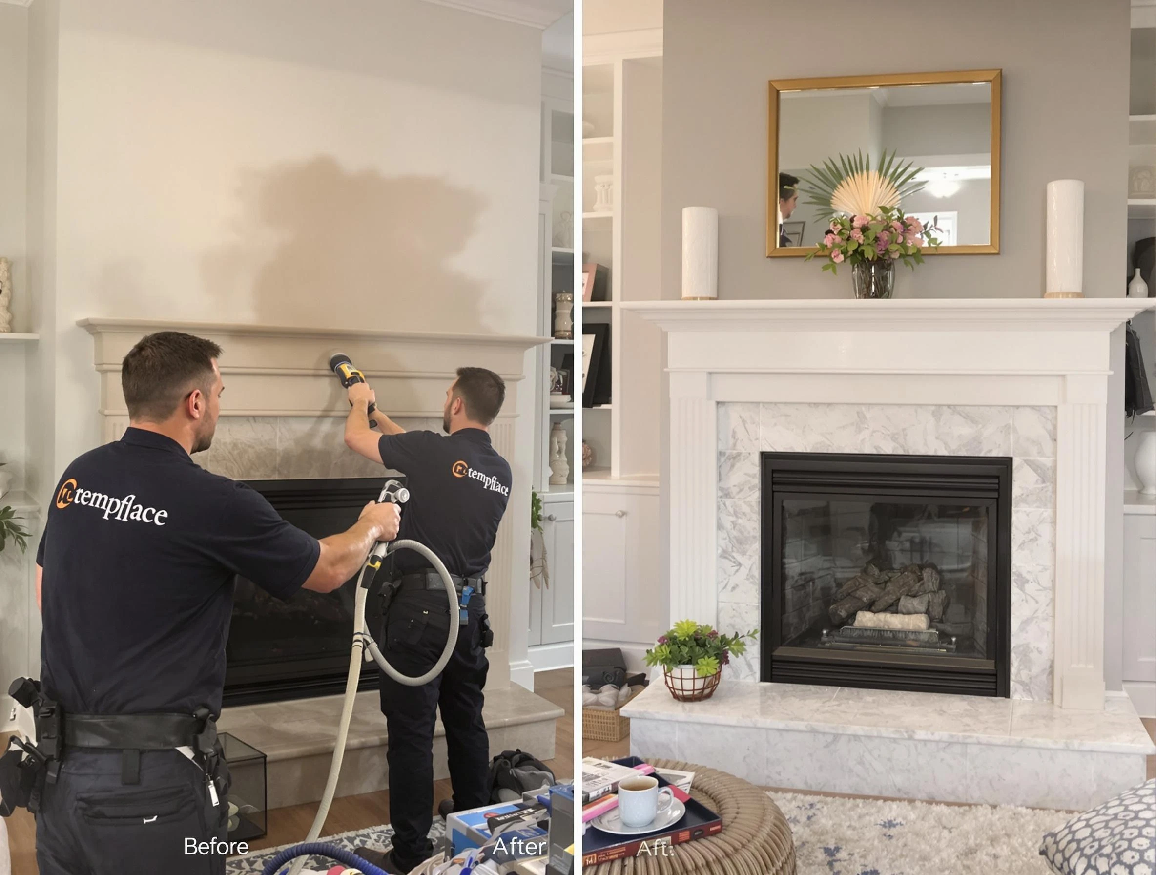Professional soot removal by Jefferson Hills Chimney Sweep team in Jefferson Hills, PA